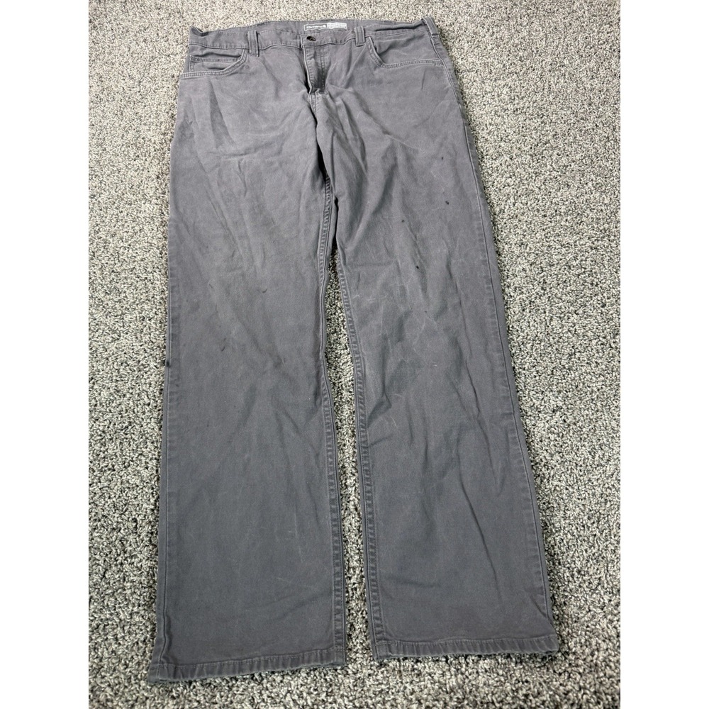 Carhartt Rugged Flex Relaxed Straight  Fit Pants Men's Size 38X34 Gray Workwear